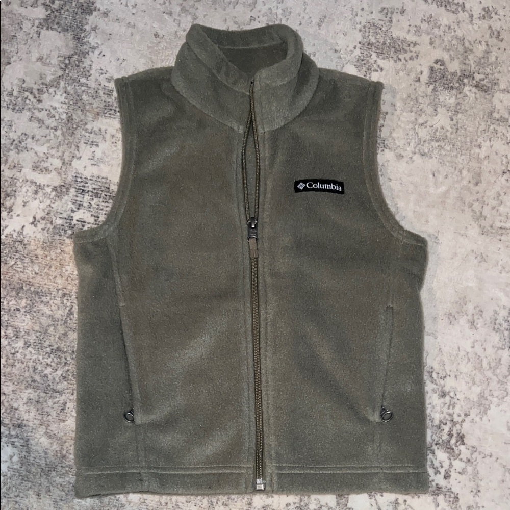 Columbia Khaki Fleece Vest